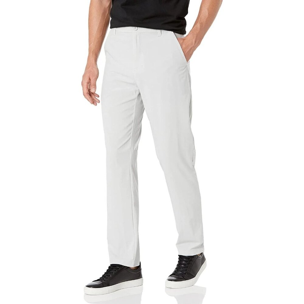 Oakley Men's Take Pro Pant 2.0 Size 36x34 Lunar Rock Gray White Golf New $75